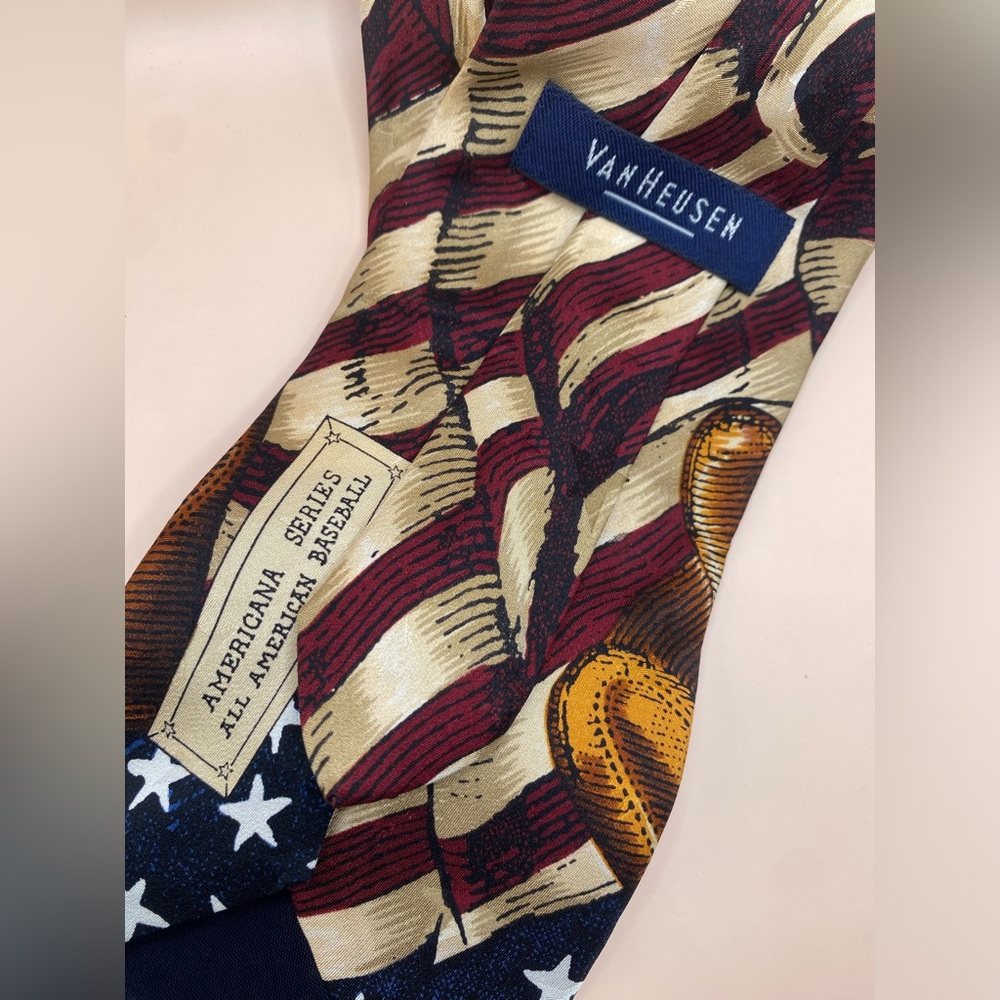All American baseball red‎ white blue brown catchers mitt - Picture 3 of 4